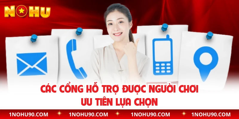 Các cổng hỗ trợ được người chơi ưu tiên lựa chọn 